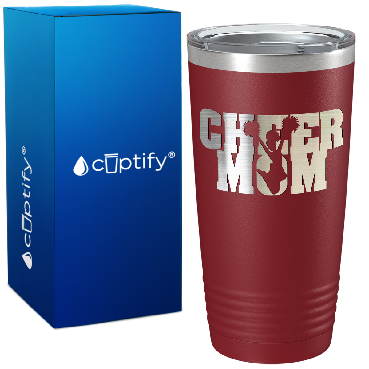 Cheer Mom Cheerleader Jump on 20oz Tumbler