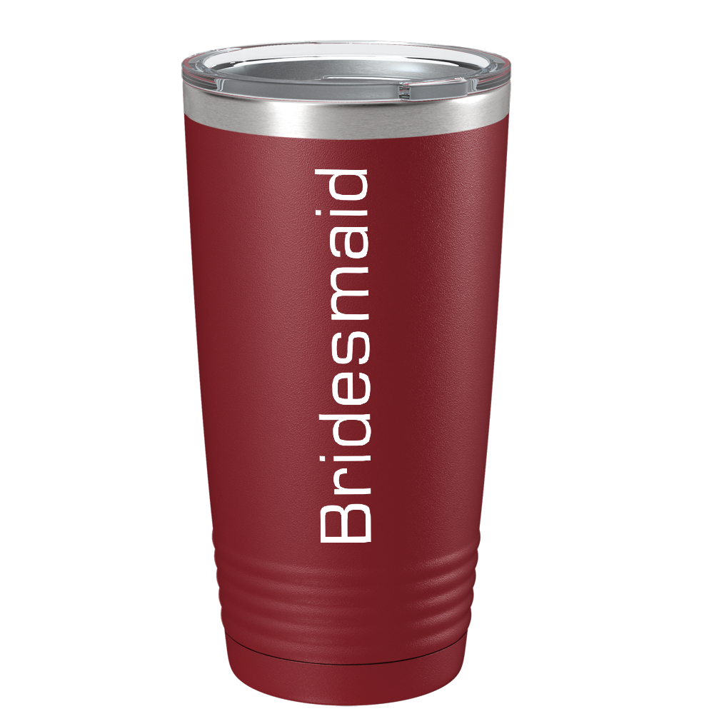 Bridesmaid on Stainless Steel Bridal Shower Tumbler