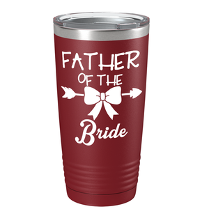 Father of the Bride on Stainless Steel Bridal Tumbler