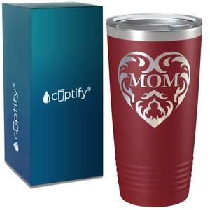 Mother Day Heart on Stainless Steel Mom Tumbler