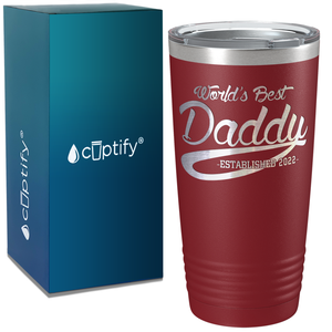 World's Best Daddy on Stainless Steel Dad Tumbler