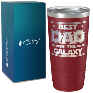 Best Dad in the Galaxy on Stainless Steel Dad Tumbler