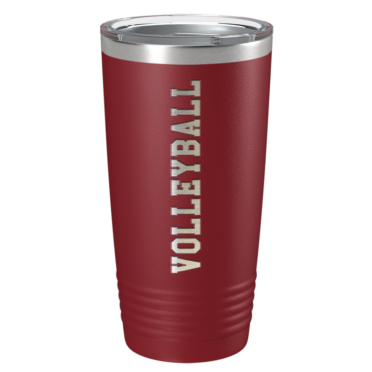 Volleyball Laser Engraved on Stainless Steel Volleyball Tumbler