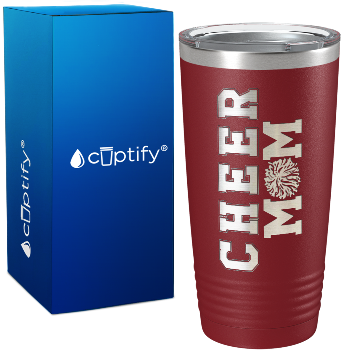 Cheer Mom on 20oz Tumbler