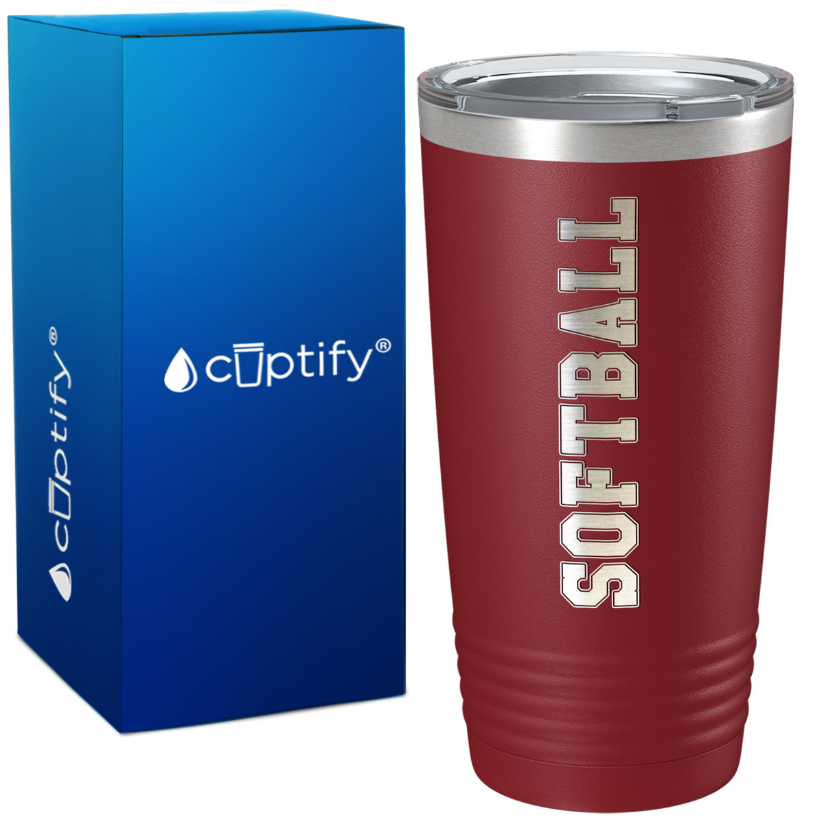 Softball on 20oz Tumbler