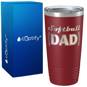 Softball Dad on 20oz Tumbler