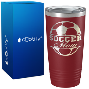 Soccer Ball Mom on 20oz Tumbler