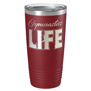 Gymnastics Life Laser Engraved on Stainless Steel Gymnastics Tumbler