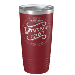 1961 Aged to Perfection Vintage 60th on Stainless Steel Tumbler