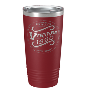 1990 Aged to Perfection Vintage 31st on Stainless Steel Tumbler