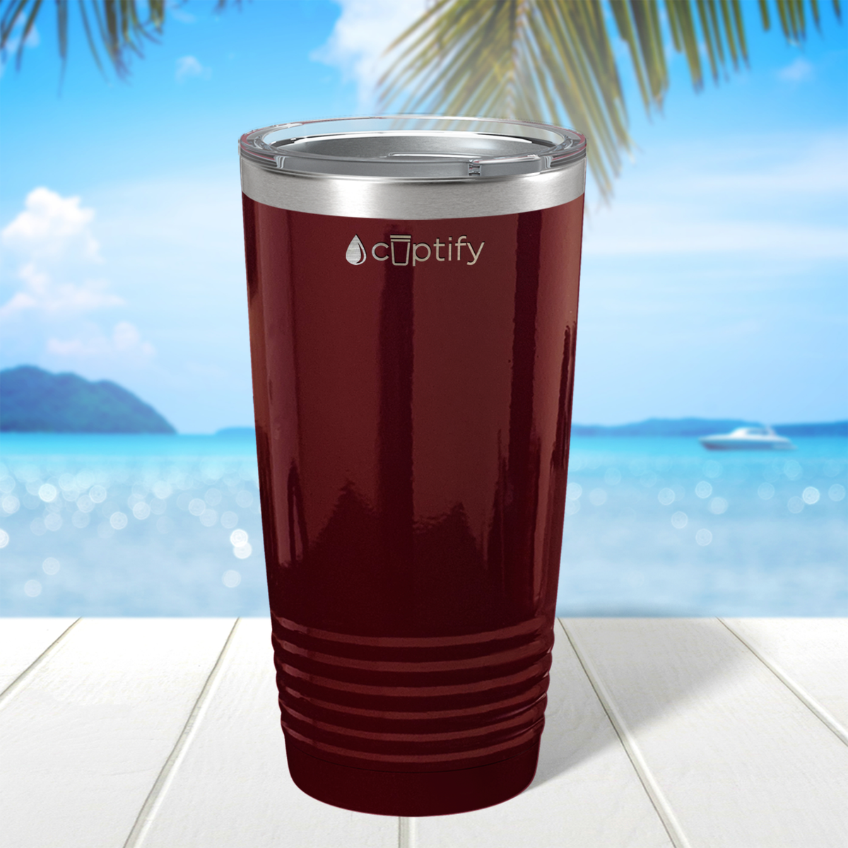 Maroon Gloss 20oz Tumbler