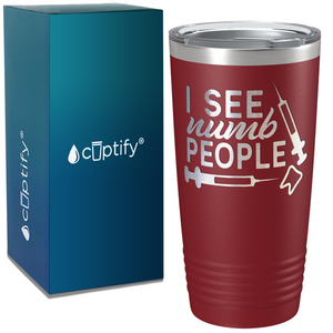 I See Numb People on Dentist 20oz Tumbler