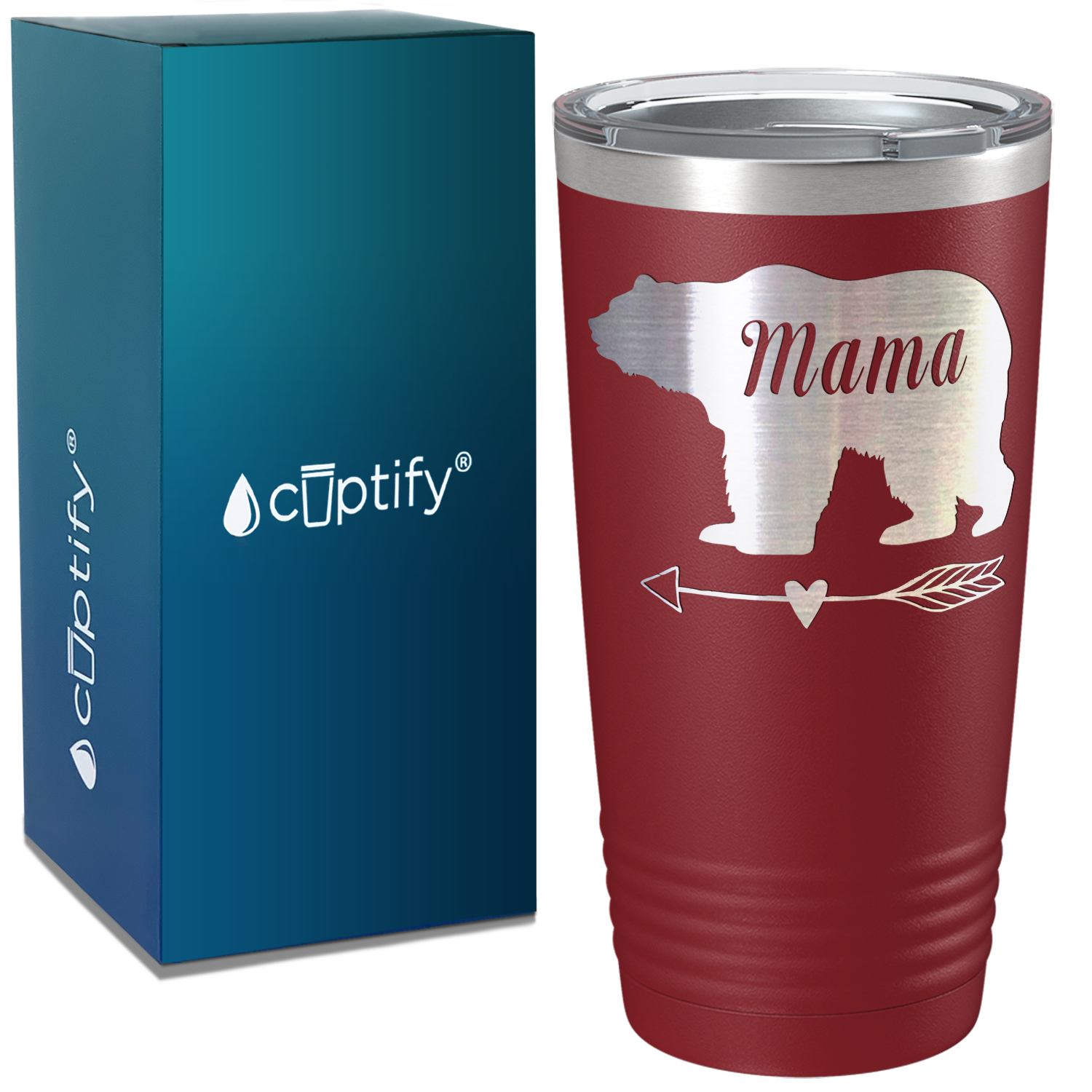 Mama Bear Arrow on Mom 20oz Tumbler