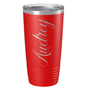 Cuptify Personalized on Red 20 oz Stainless Steel Ringneck Tumbler