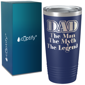 DAD Man Myth Legend on Stainless Steel Dad Tumbler