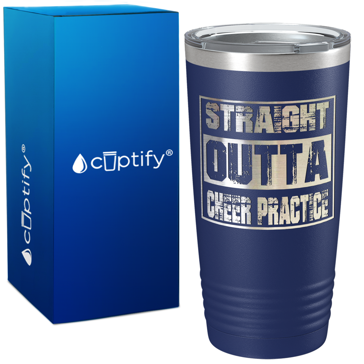 Straight Outta Cheer Practice on 20oz Tumbler