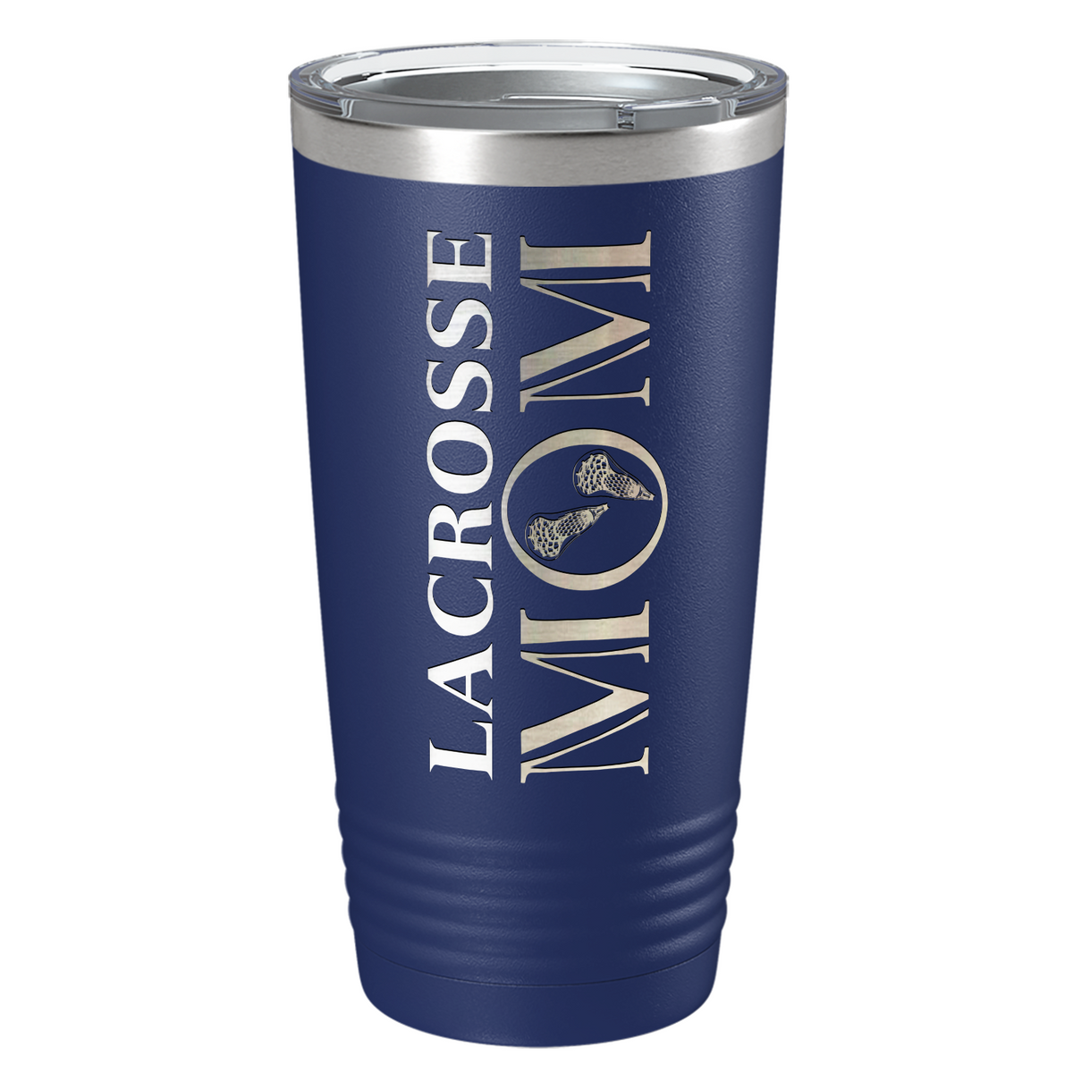 Lacrosse Mom Laser Engraved on Stainless Steel Lacrosse Tumbler