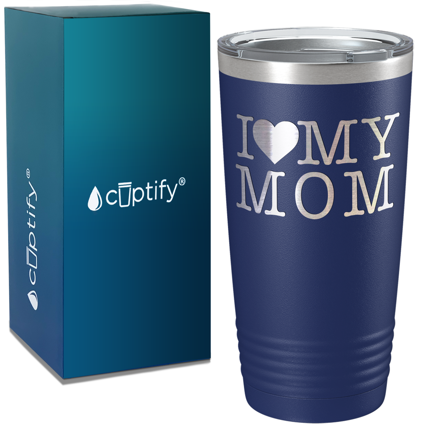 I Heart My Mom on Mom 20oz Tumbler