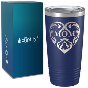 Mother Day Heart on Stainless Steel Mom Tumbler