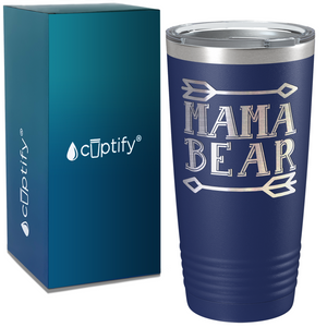 Mama Bear on Stainless Steel Mom Tumbler