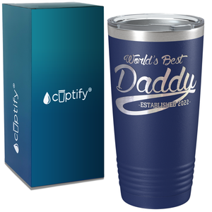 World's Best Daddy on Stainless Steel Dad Tumbler