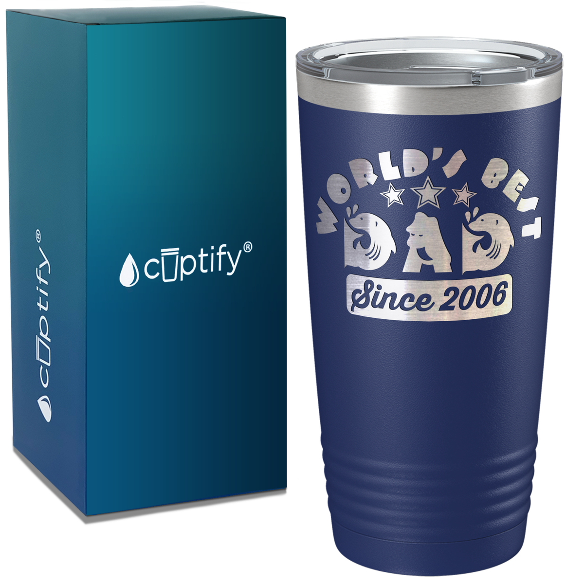 World's Best Dad Since on Stainless Steel Dad Tumbler