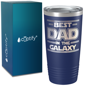 Best Dad in the Galaxy on Stainless Steel Dad Tumbler