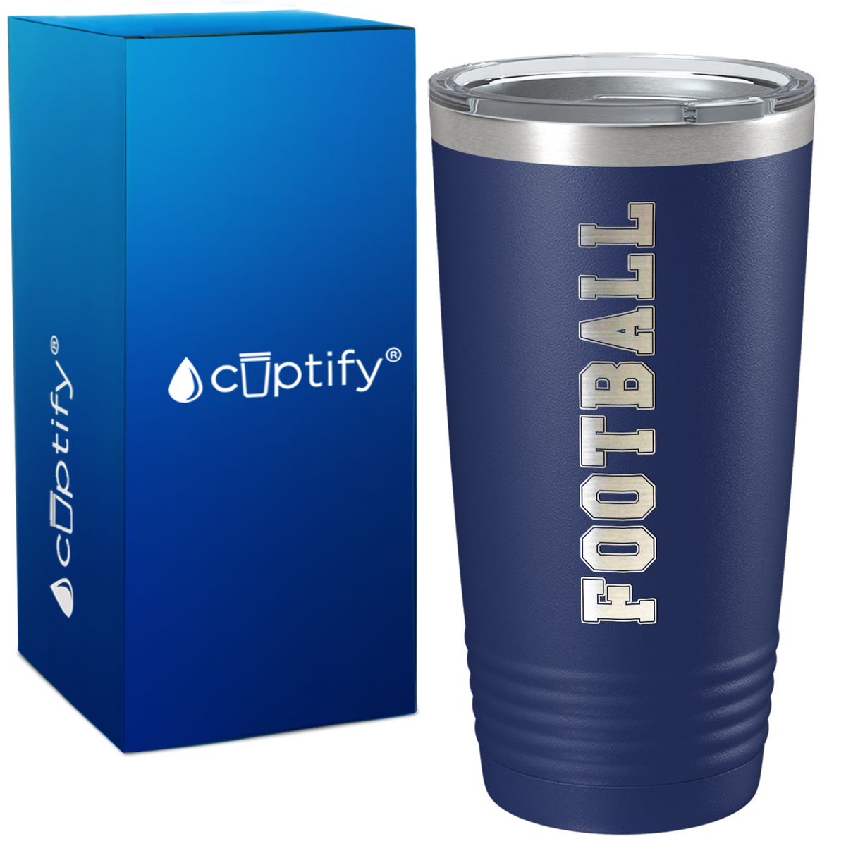 Football on 20oz Tumbler