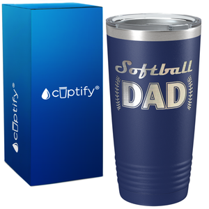 Softball Dad on 20oz Tumbler