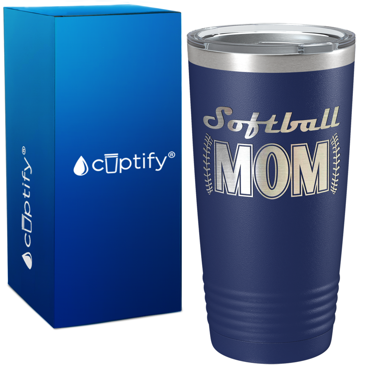Softball Mom on 20oz Tumbler