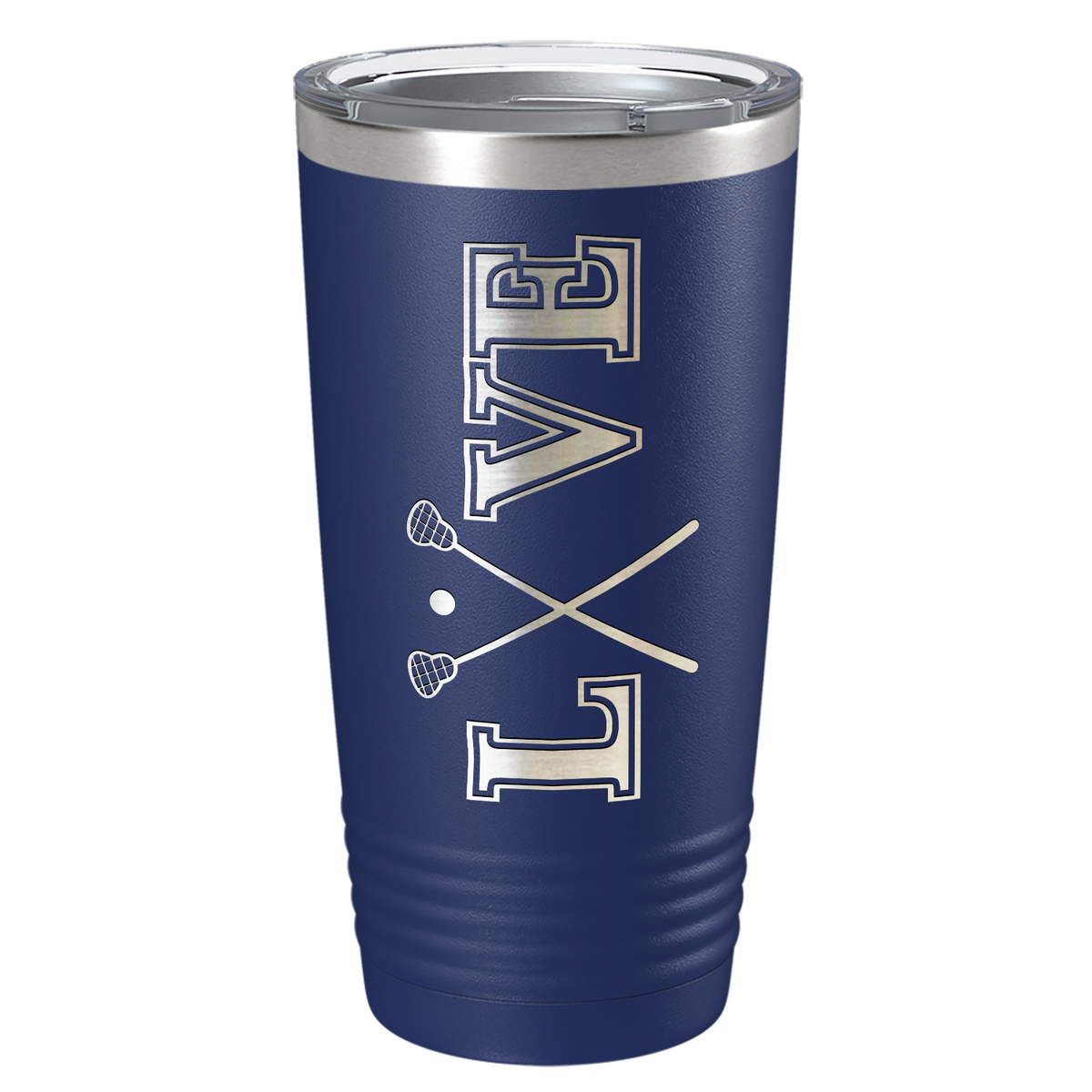 Lacrosse Love Laser Engraved on Stainless Steel Lacrosse Tumbler