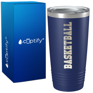 Basketball on 20oz Stainless Steel Tumbler