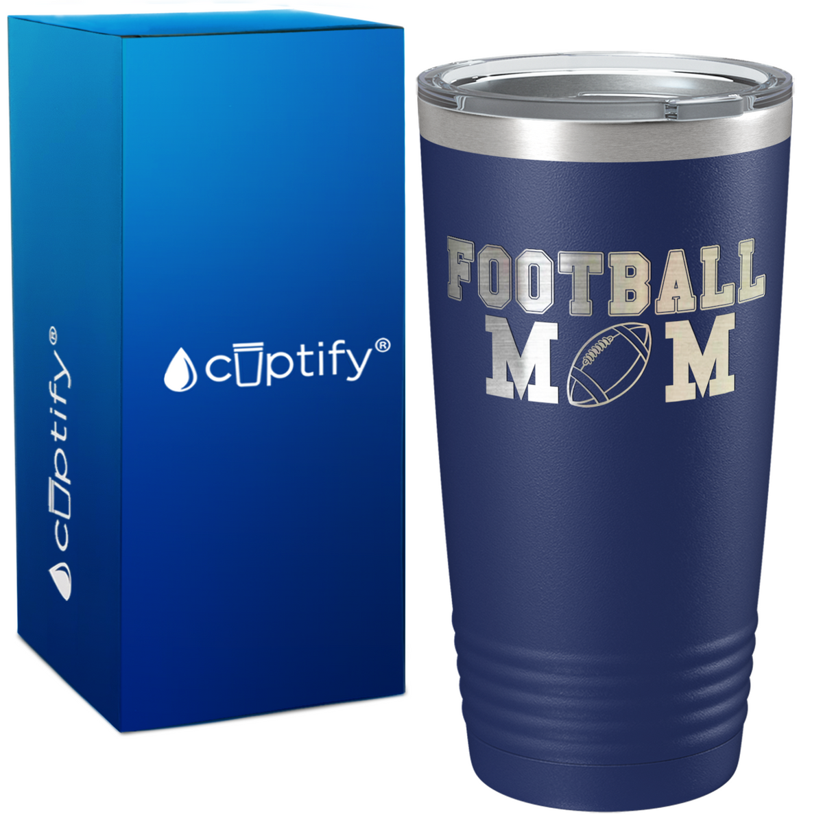 The Football Mom on 20oz Tumbler
