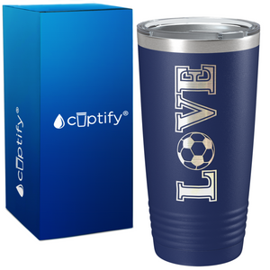 Love Soccer on 20oz Tumbler