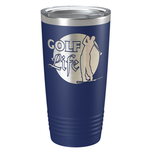 Golf Life Laser Engraved on Stainless Steel Golf Tumbler