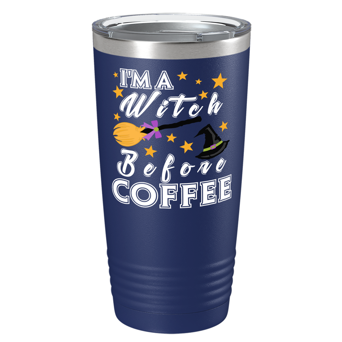 I'm A Witch Before Coffee on Stainless Steel Halloween Tumbler