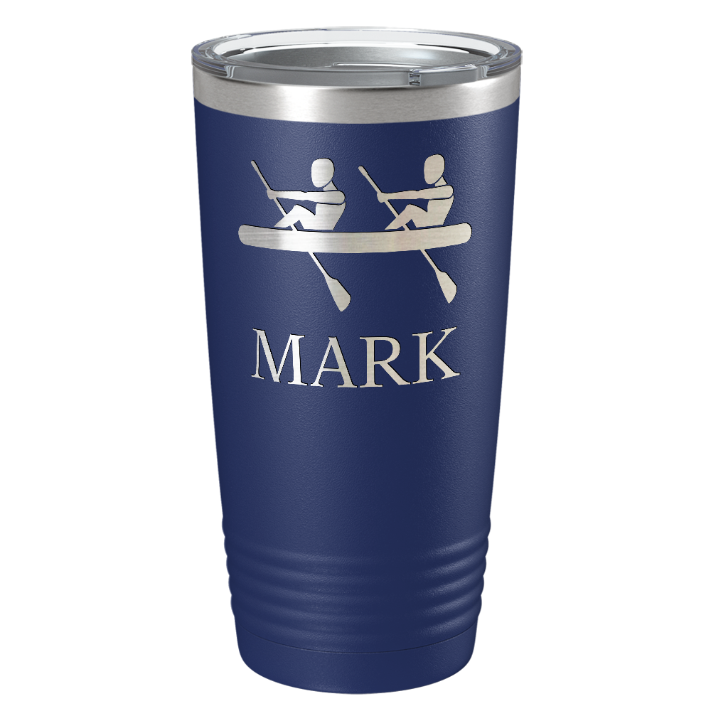 Personalized Crew Silhouette Laser Engraved on Stainless Steel Crew Tumbler