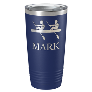 Personalized Crew Silhouette Laser Engraved on Stainless Steel Crew Tumbler