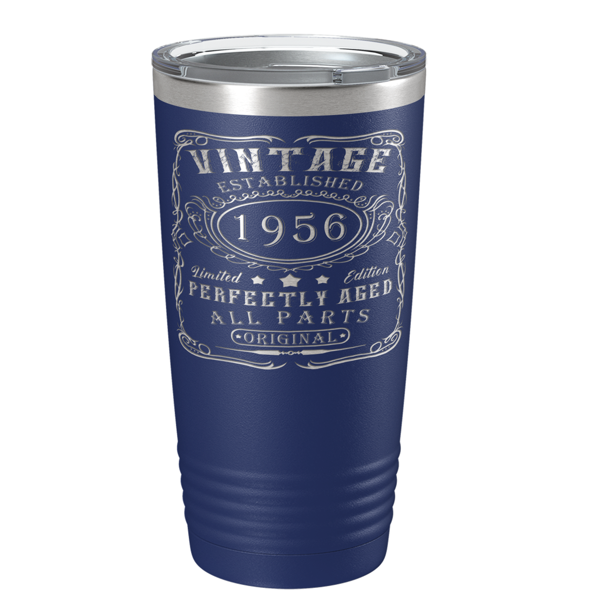 1956 Vintage Perfectly Aged 65th on Stainless Steel Tumbler