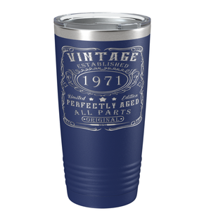 1971 Vintage Perfectly Aged 50th on Stainless Steel Tumbler