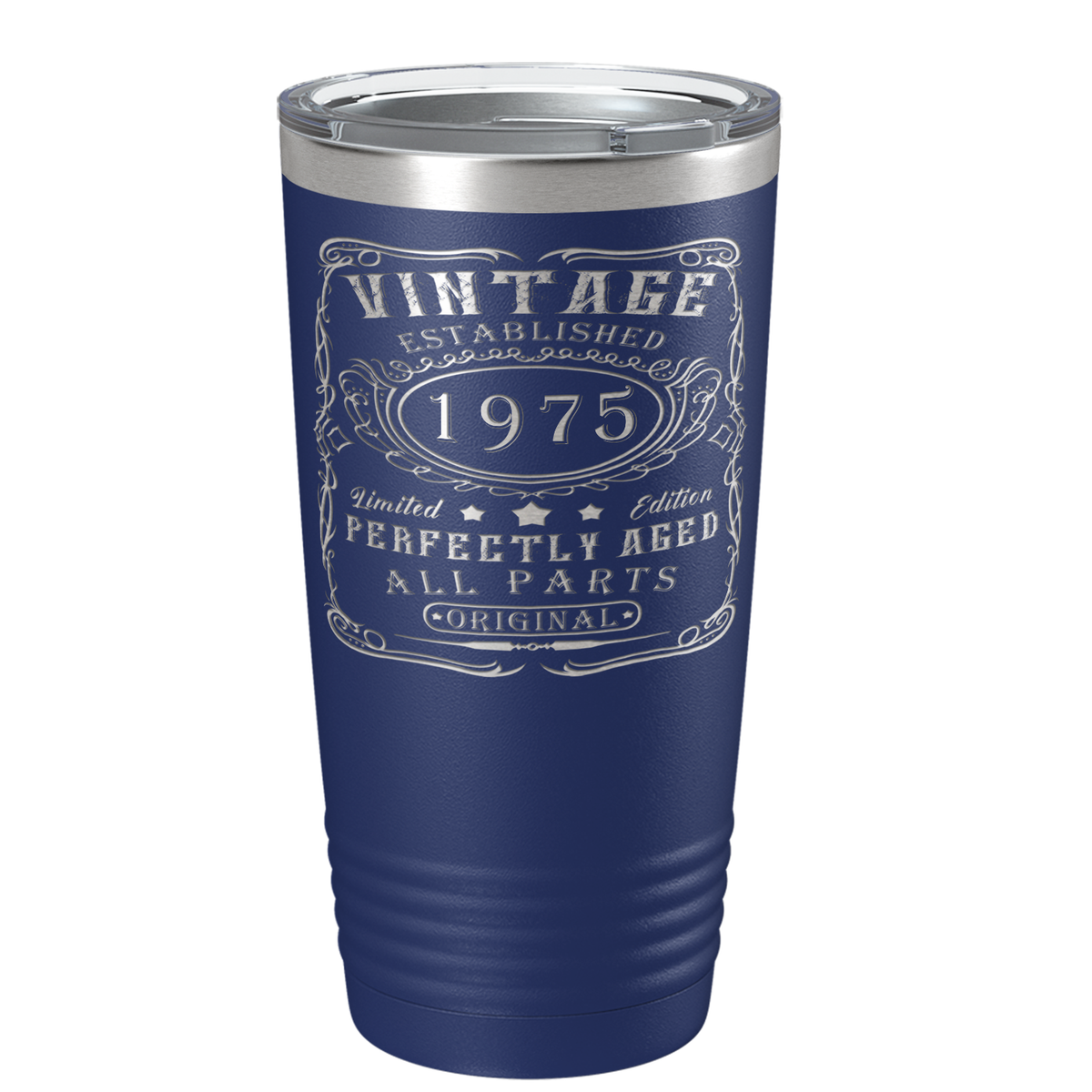 1975 Vintage Perfectly Aged 46th on Stainless Steel Tumbler