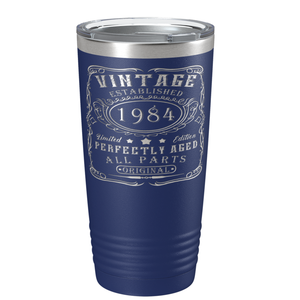 1984 Vintage Perfectly Aged 37th on Stainless Steel Tumbler