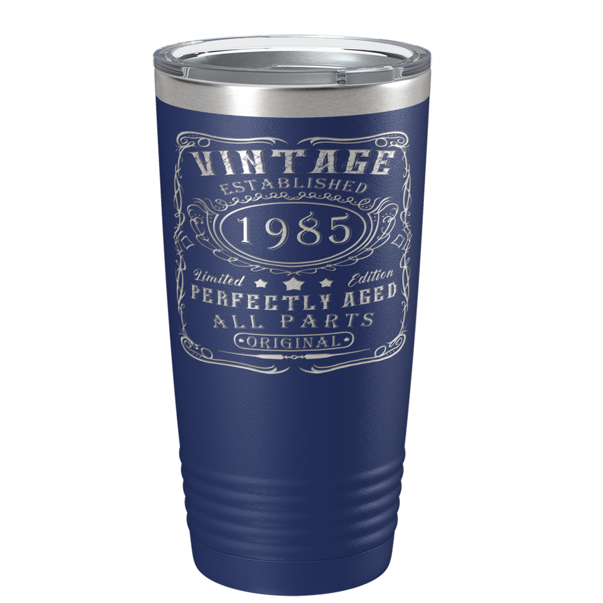 1985 Vintage Perfectly Aged 36th on Stainless Steel Tumbler
