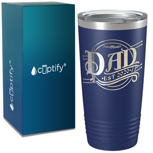 New Baby Dad Established 2020 on Dad 20oz Tumbler