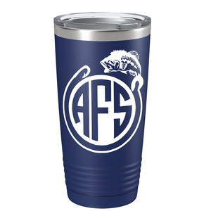 Monogram Fishing on Stainless Steel Fishing Tumbler