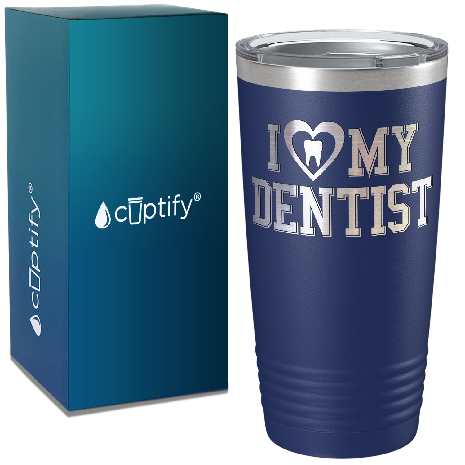 I Heart my Dentist on Dentist 20oz Tumbler