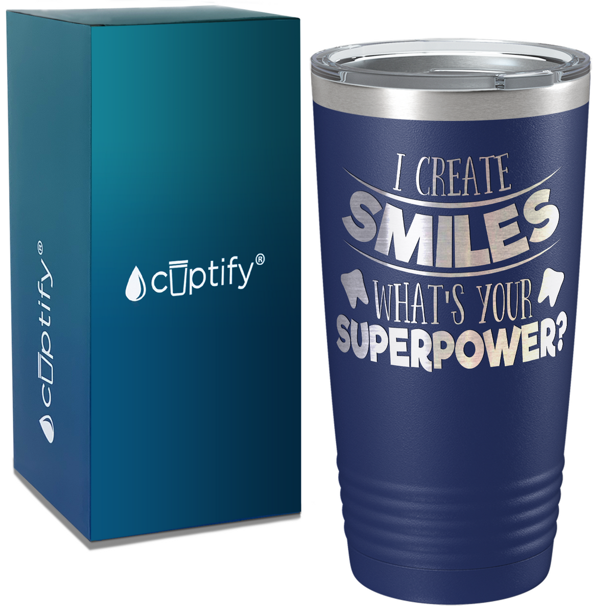 I Create Smiles on Dentist 20oz Tumbler