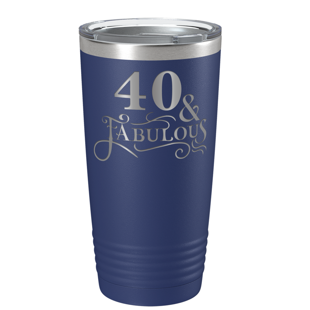 40 & Fabulous on Stainless Steel Birthday Tumbler