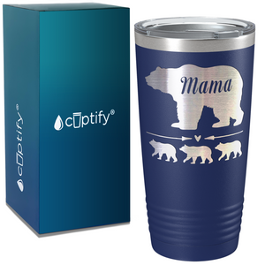 Mama Bear with Cubs Custom on Mom 20oz Tumbler