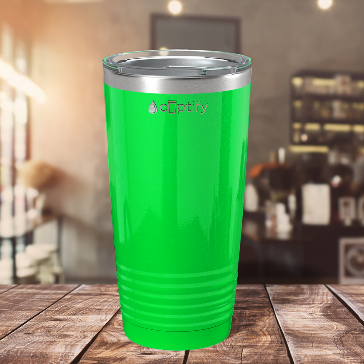 Neon Green Gloss 20oz Tumbler